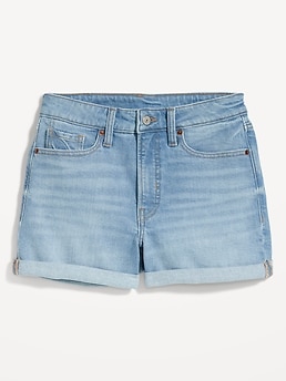 High-Waisted OG Straight Super-Short Jean Shorts -- 1.5-inch