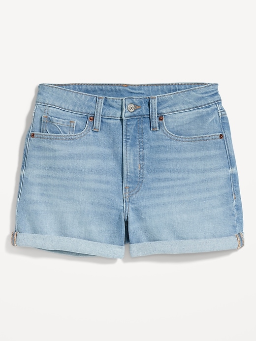Image number 4 showing, High-Waisted OG Straight Jean Shorts -- 3-inch inseam