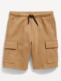 View large product image 3 of 4. Fleece Cargo Jogger Shorts for Boys (At Knee)