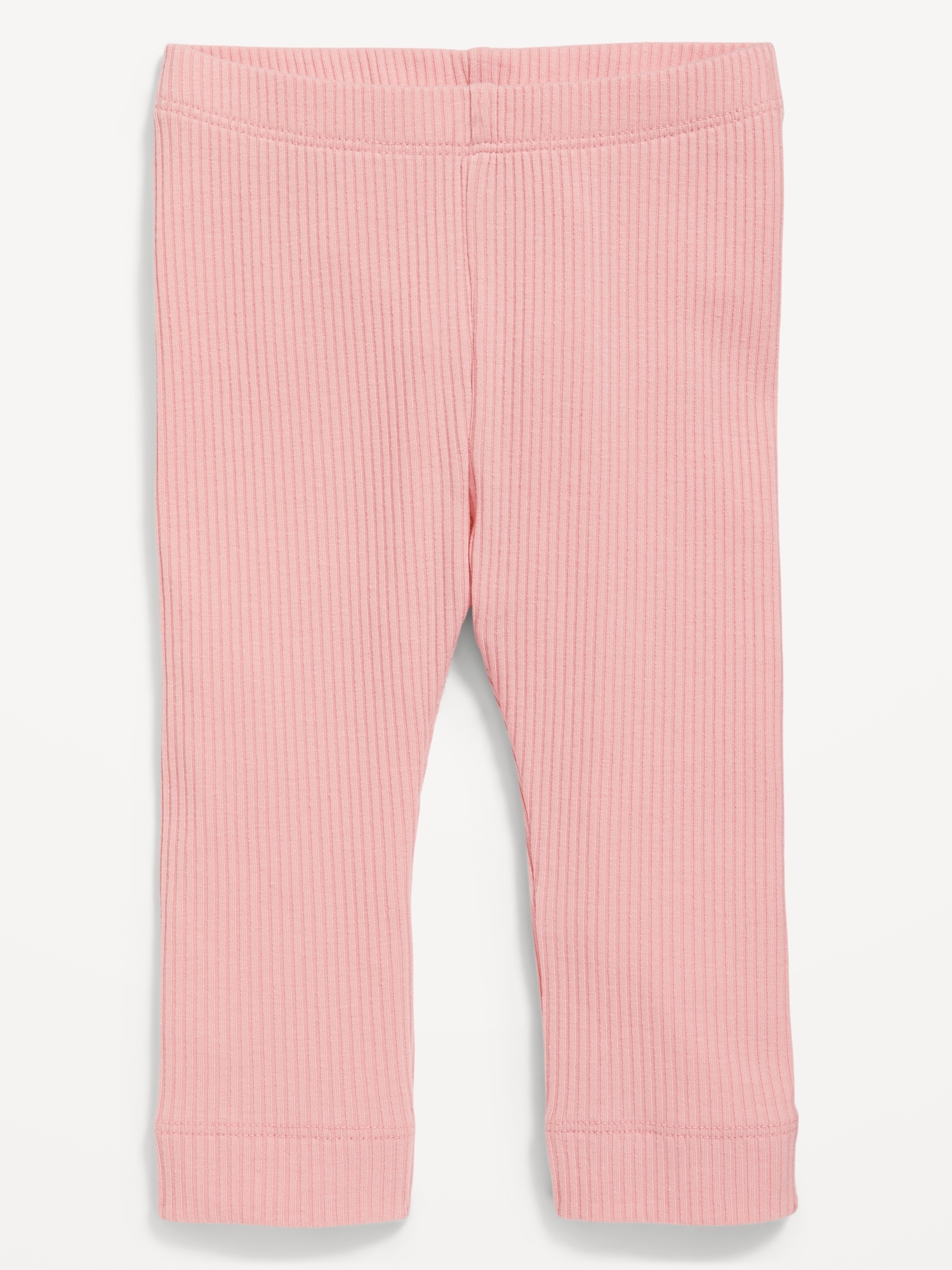 Old Navy Unisex Rib-Knit Leggings for Baby pink. 1