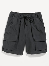 View large product image 3 of 4. Above Knee Straight Cargo Jogger Shorts for Boys