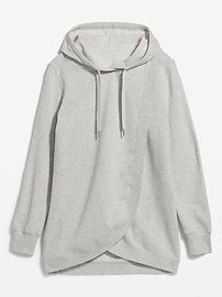 Image number 2 showing, Maternity Cross-Front Nursing Pullover Hoodie