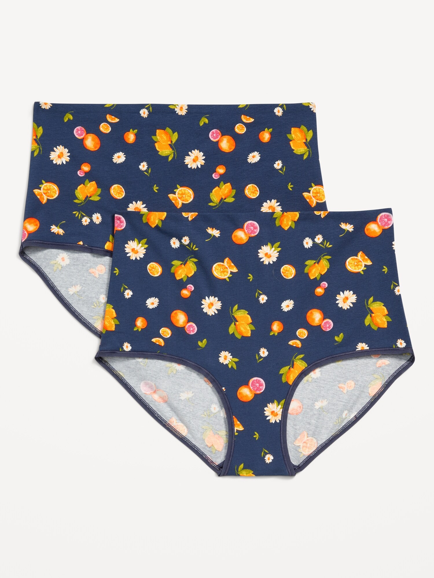 Maternity 2Pack Printed RolloverWaist Jersey Hipster Underwear Old Navy