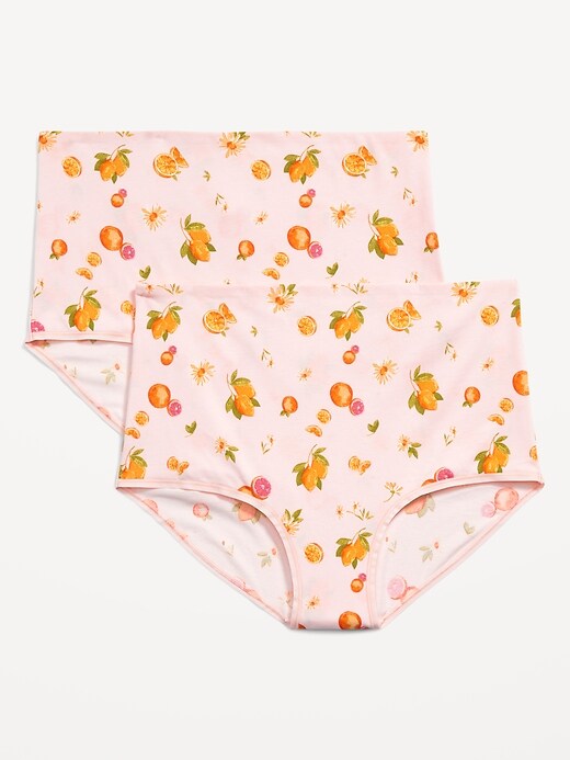Maternity 2Pack Printed RolloverWaist Jersey Hipster Underwear Old Navy