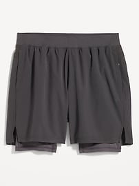 View large product image 3 of 3. Go 2-in-1 Workout Shorts + Base Layer for Men -- 7-inch inseam