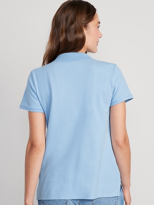 Image number 2 showing, Uniform Pique Polo Shirt for Women