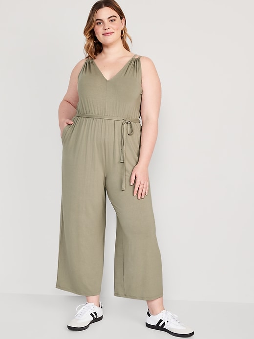 Image number 7 showing, Sleeveless Double-Strap Ankle-Length Jumpsuit