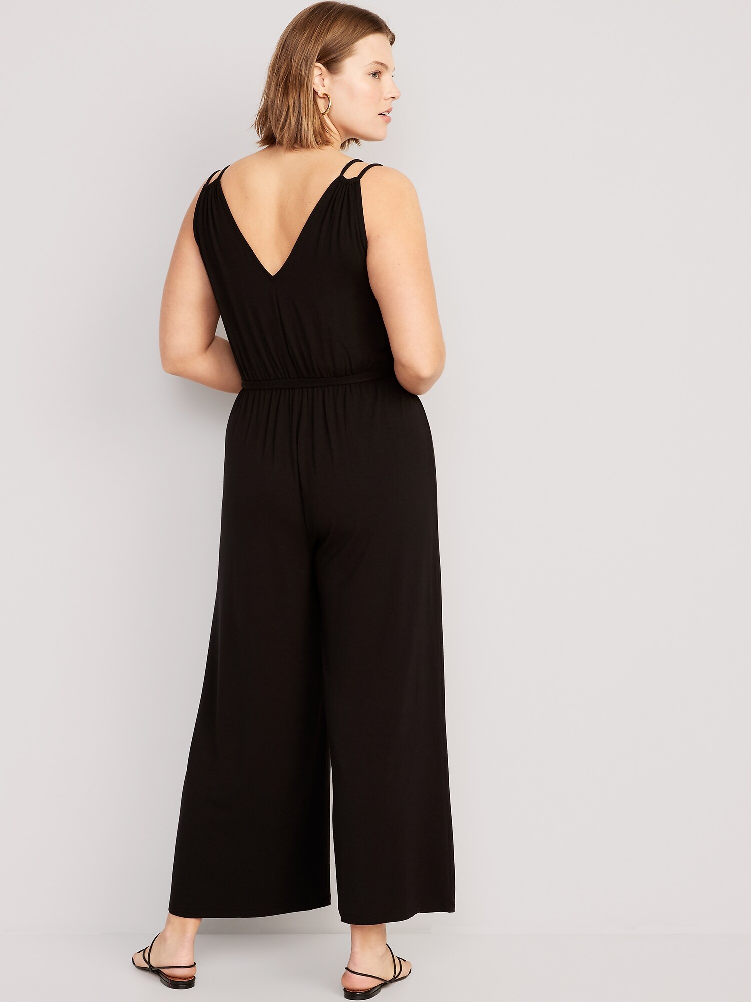 Sleeveless Double-Strap Ankle-Length Jumpsuit for Women | Old Navy