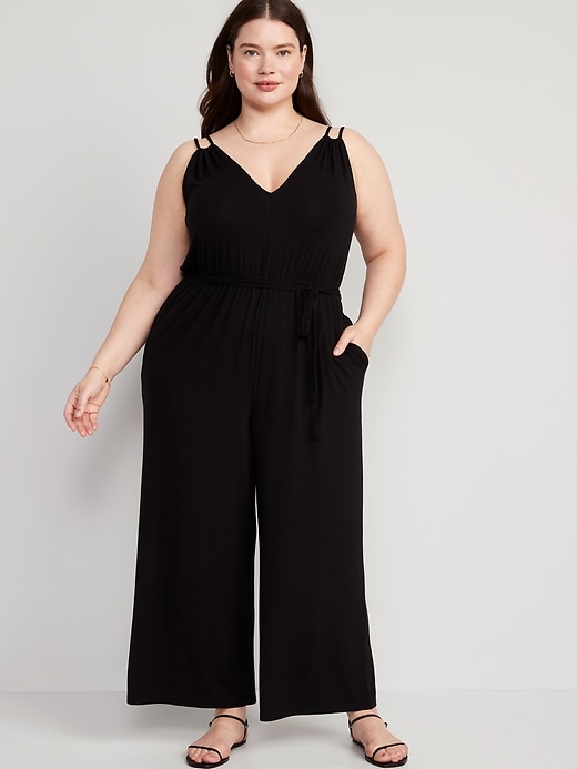 Image number 7 showing, Sleeveless Double-Strap Ankle-Length Jumpsuit