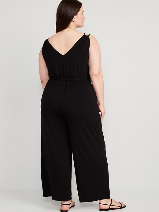 Image number 8 showing, Sleeveless Double-Strap Ankle-Length Jumpsuit