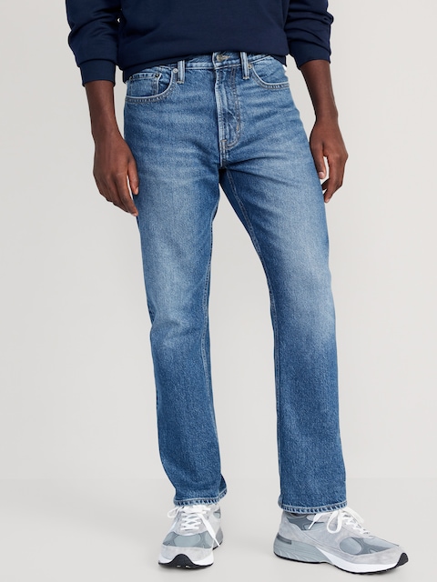 90's Straight Built-In Flex Jeans - Medium Wash