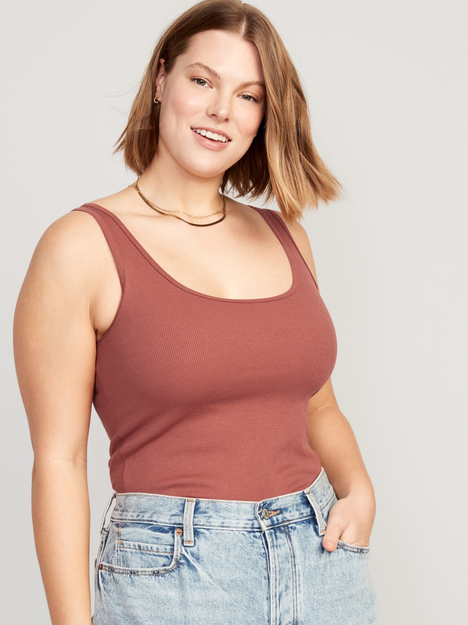 Rib-Knit First Layer Tank Top for Women, Old Navy