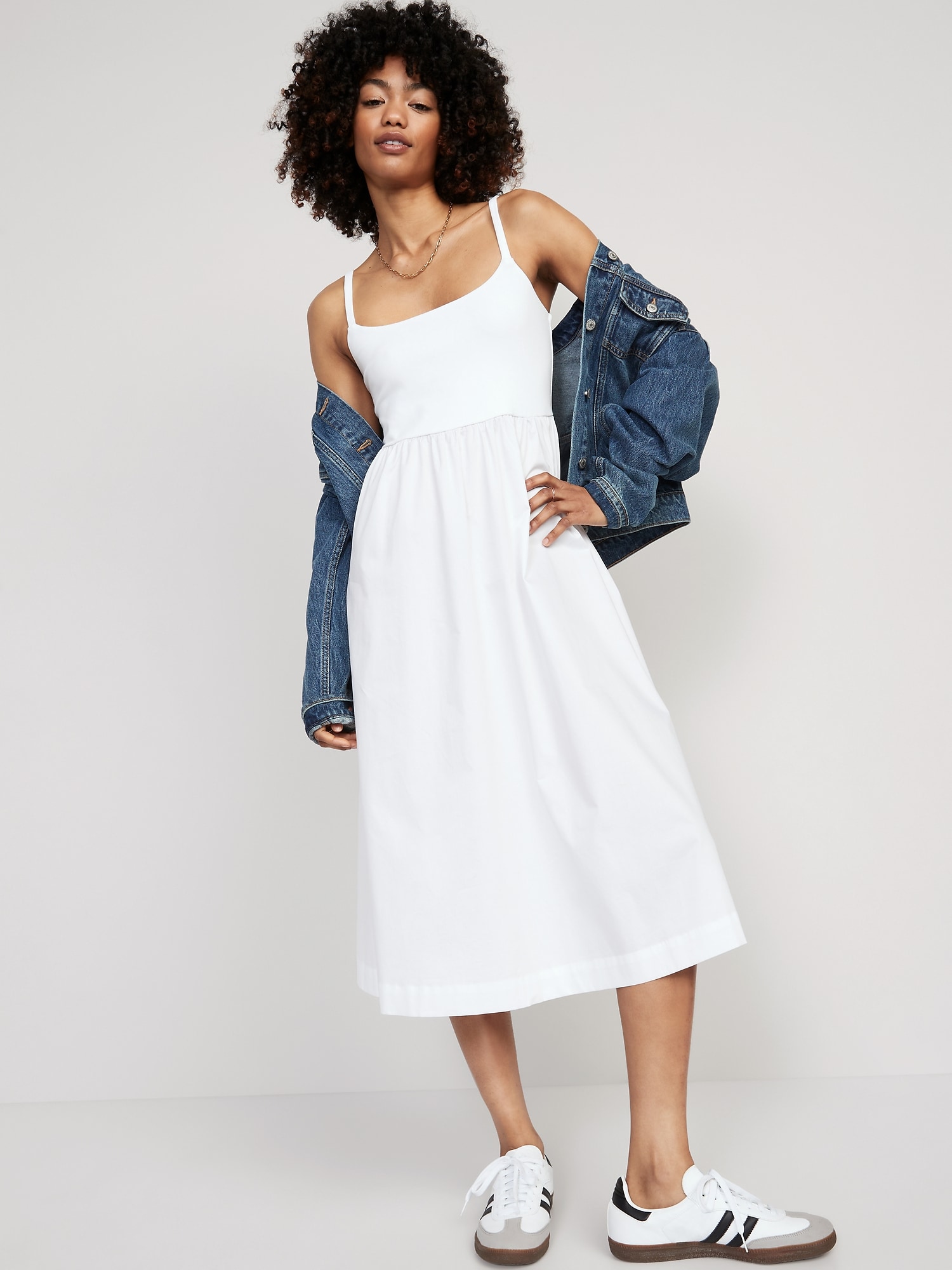 LIKELY Cami Dress in White
