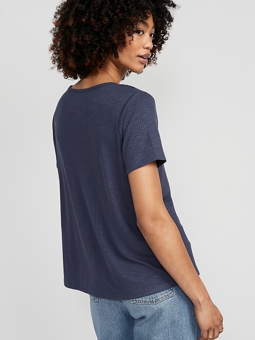 Image number 2 showing, Luxe Slub-Knit T-Shirt