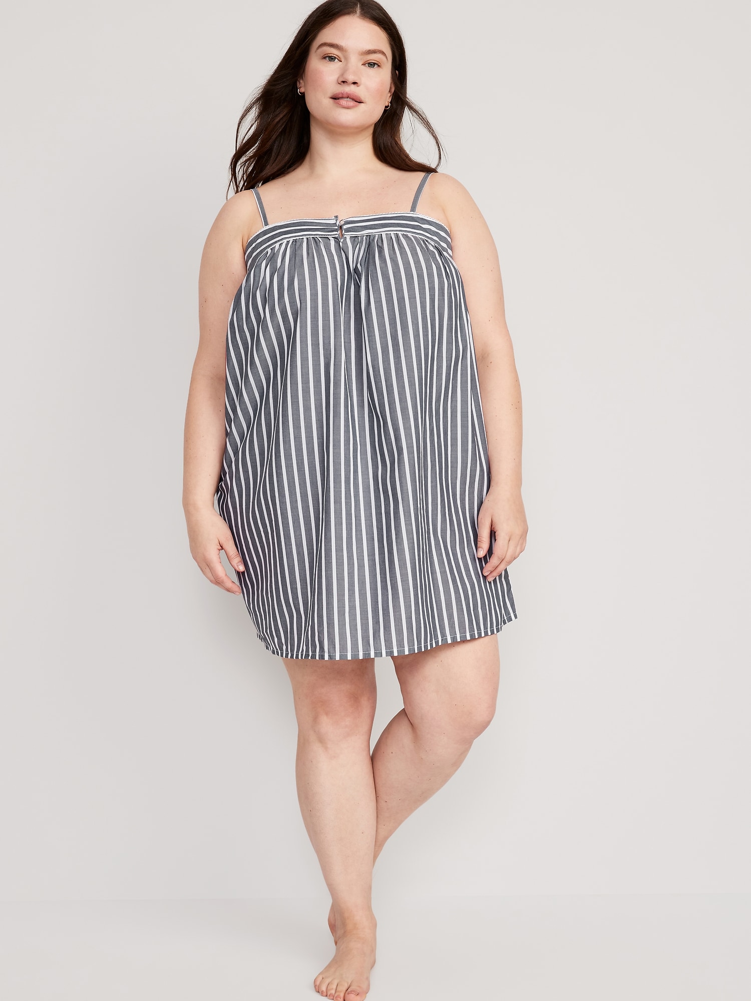 Printed Smocked Cami Nightgown Old Navy