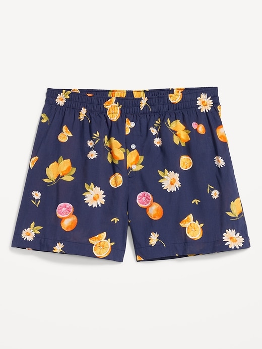 Image number 4 showing, Matching High-Waisted Printed Pajama Boxer Shorts - 3.5-inch inseam
