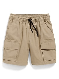 View large product image 3 of 4. Above Knee Straight Cargo Jogger Shorts for Boys