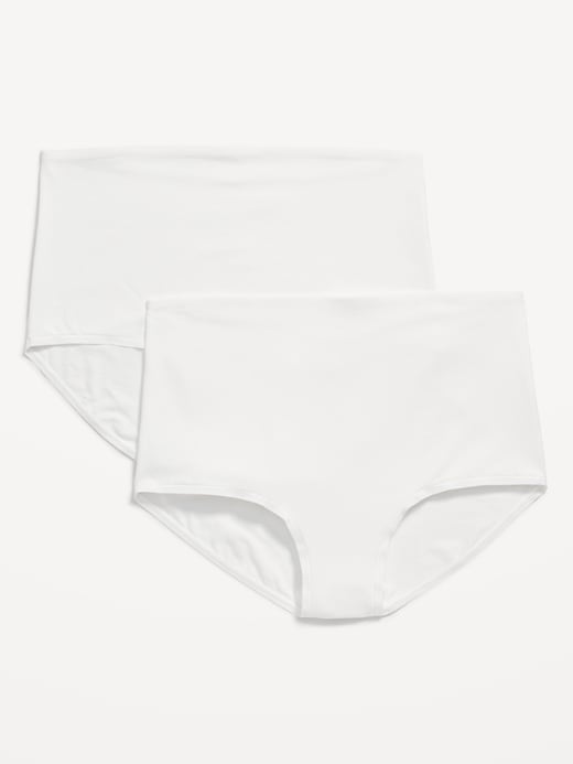 View large product image 1 of 1. Maternity 2-Pack Rollover-Waist Brief Underwear