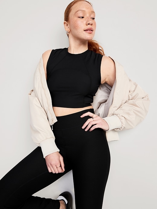 High-Waisted PowerSoft Rib-Knit … curated on LTK