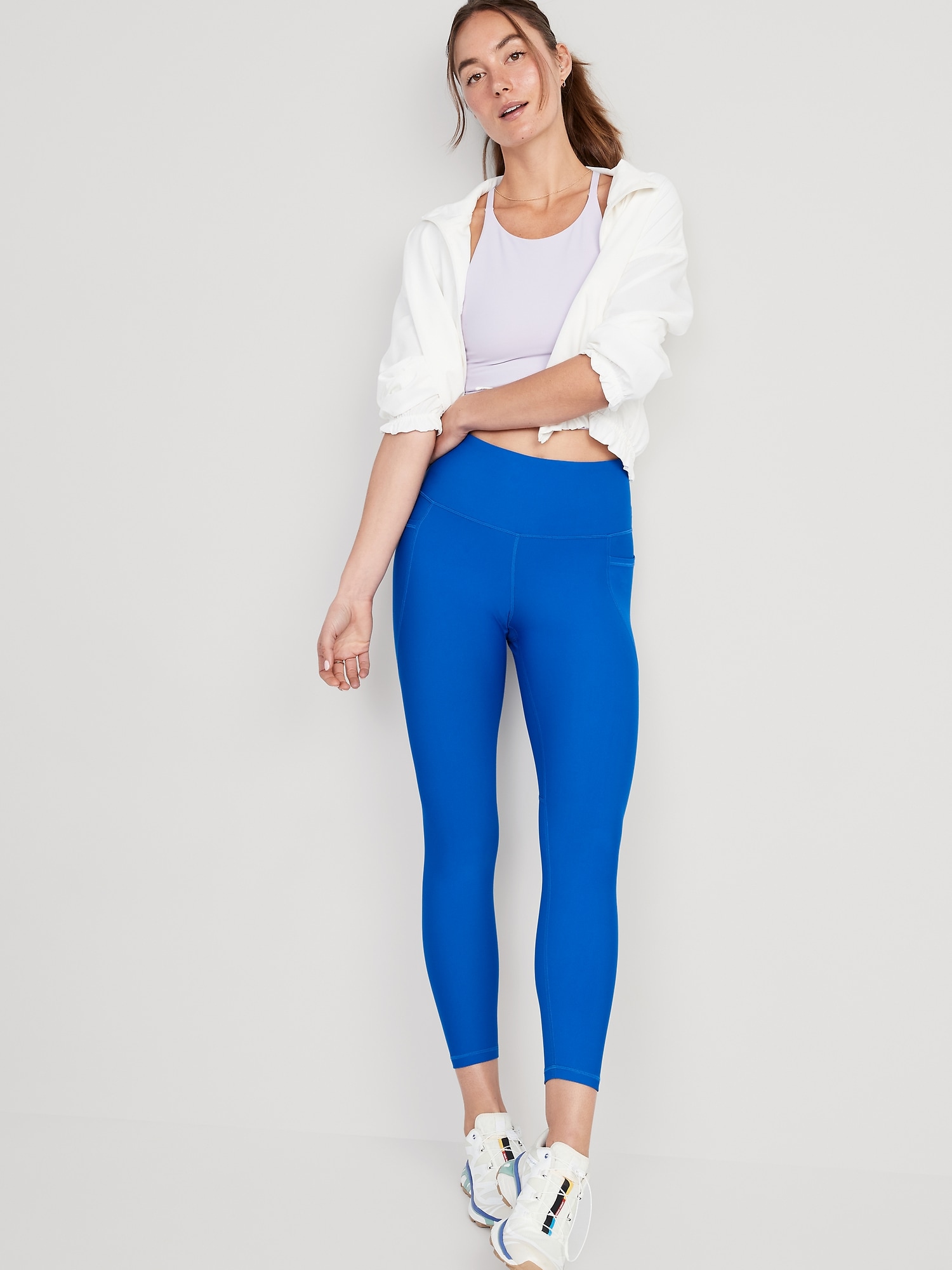 Old Navy High-Waisted PowerSoft Side-Pocket Crop Leggings for Women --  16.5-inch inseam