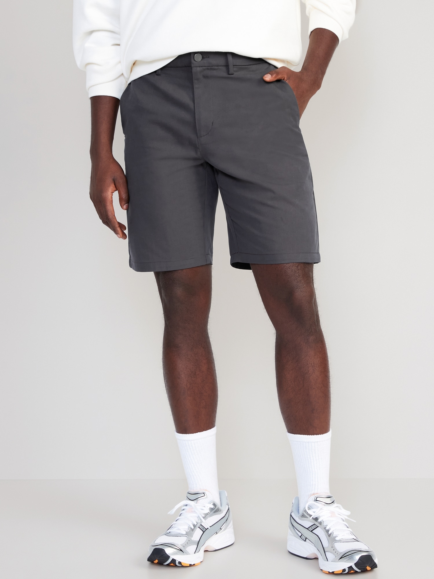 Old Navy StretchTech Chino Shorts for Men -- 9-inch inseam - ShopStyle