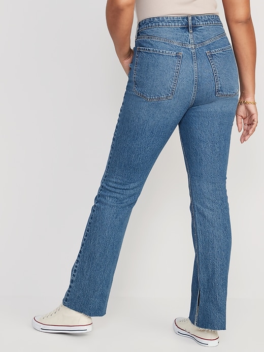 Image number 6 showing, Extra High-Waisted Button-Fly Kicker Boot-Cut Jeans