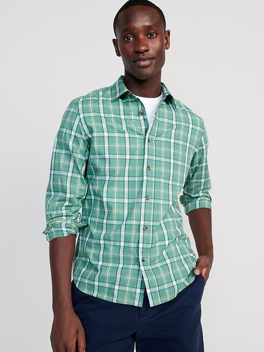 Old Navy Slim-Fit Built-In Flex Everyday Shirt for Men. 4