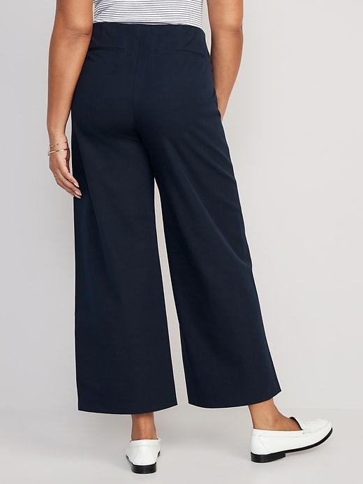 High-Waisted Pull-On Pixie Wide-Leg Pants for Women | Old Navy