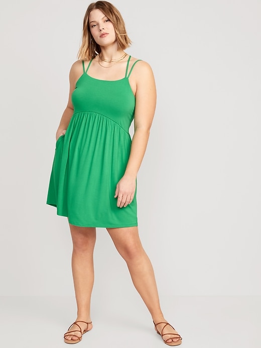 slim fit dress slacks Fit & Flare Open Back Maxi Dress main image 1