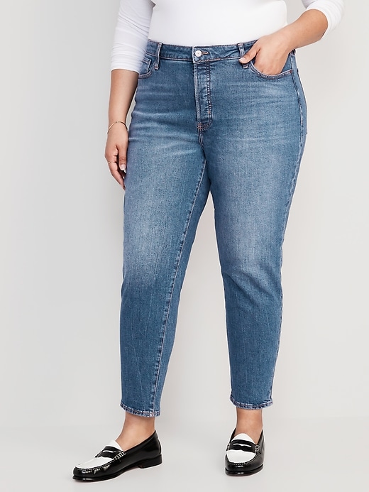 High-Waisted Button-Fly OG Straight Ankle Jeans for Women | Old Navy