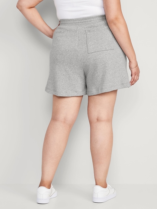 Image number 7 showing, High-Waisted Lounge Sweat Shorts -- 5-inch inseam