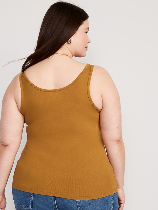 Image number 8 showing, First-Layer Rib-Knit Tank Top