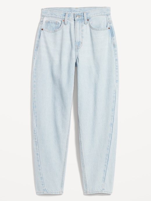 Image number 4 showing, Extra High-Waisted Non-Stretch Ankle-Length Balloon Jeans for Women