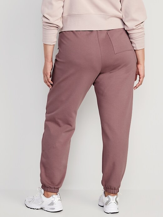 Image number 6 showing, High-Waisted Dynamic Fleece Pintucked Sweatpants for Women