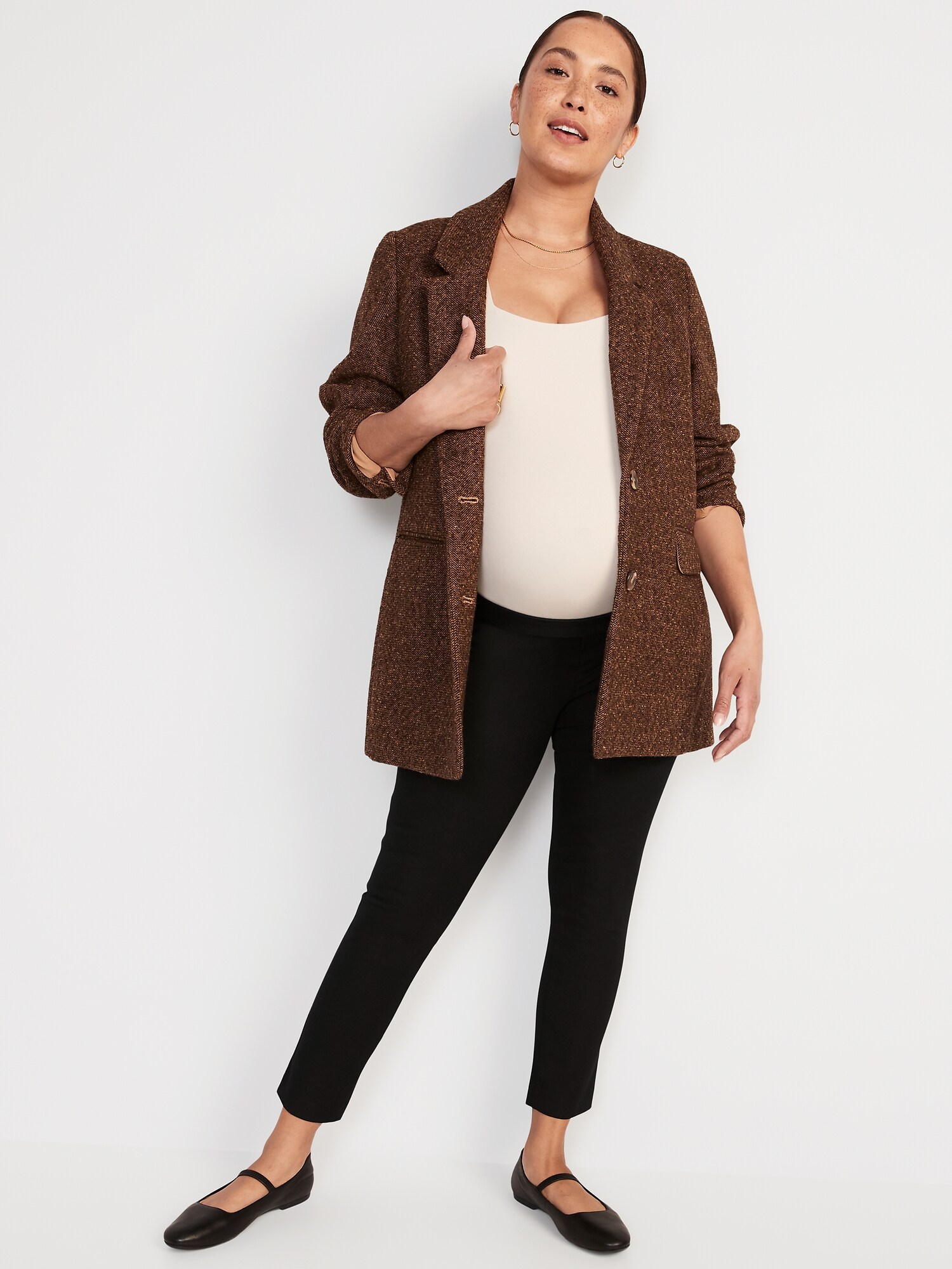 Женские брюки Old Navy Maternity Side-Panel Pixie Ankle, цвет: Чёрный — фото 3