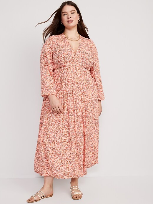 old navy side cut out dress Waist-Defined Crepe Side-Cutout Maxi Dress