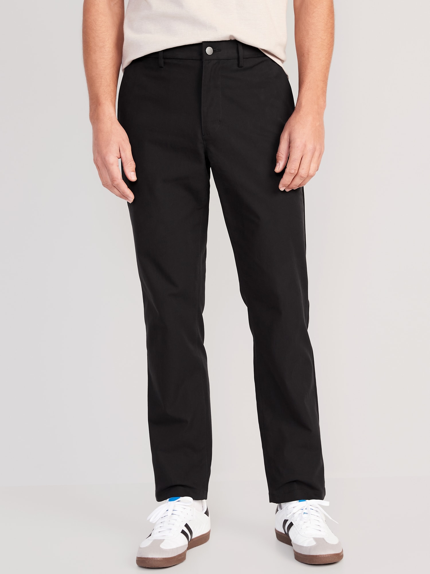 Old Navy Straight Ultimate Tech Built-In Flex Chino Pants black. 1