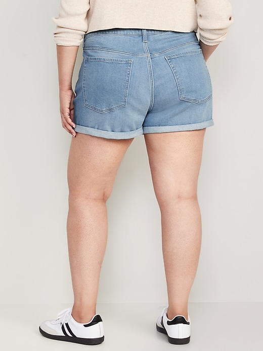 Image number 8 showing, High-Waisted OG Straight Jean Shorts -- 3-inch inseam