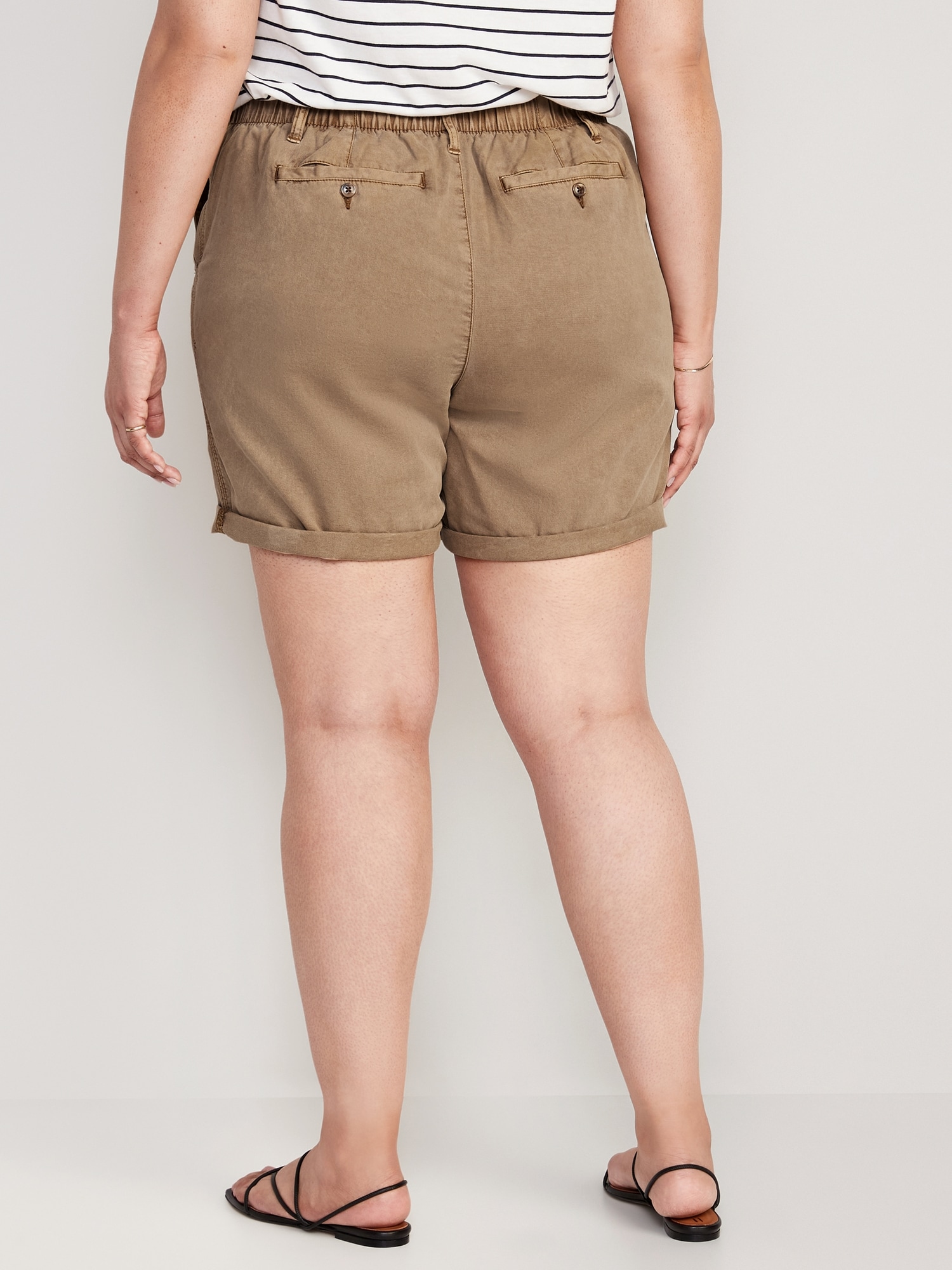 HighWaisted OGC PullOn Chino Shorts for Women 7inch inseam Old Navy