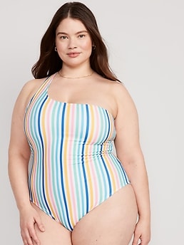 Old navy striped 2025 bathing suit