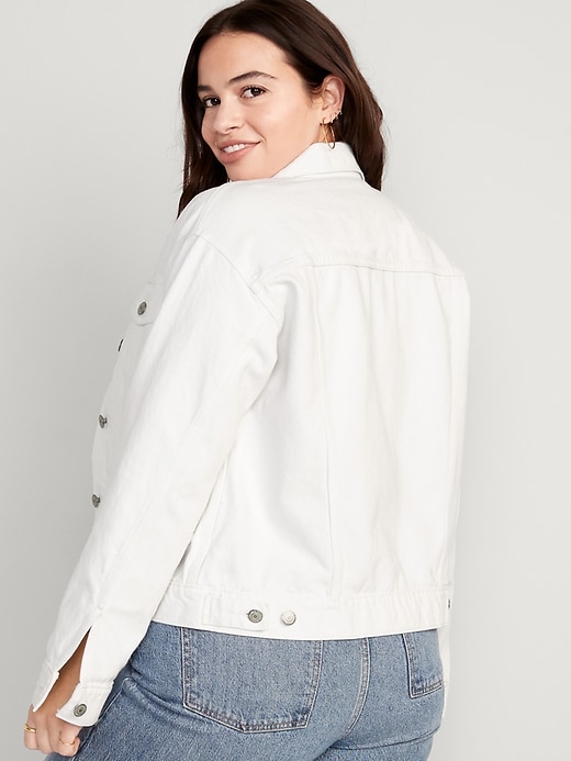 Image number 6 showing, Classic White Jean Jacket