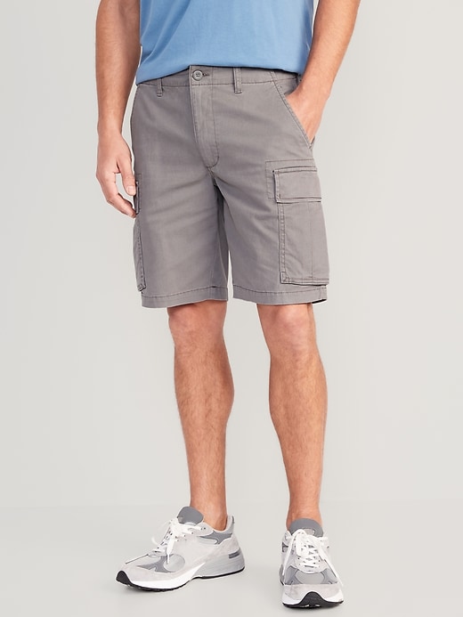 View large product image 1 of 1. Relaxed Lived-In Cargo Shorts -- 10-inch inseam