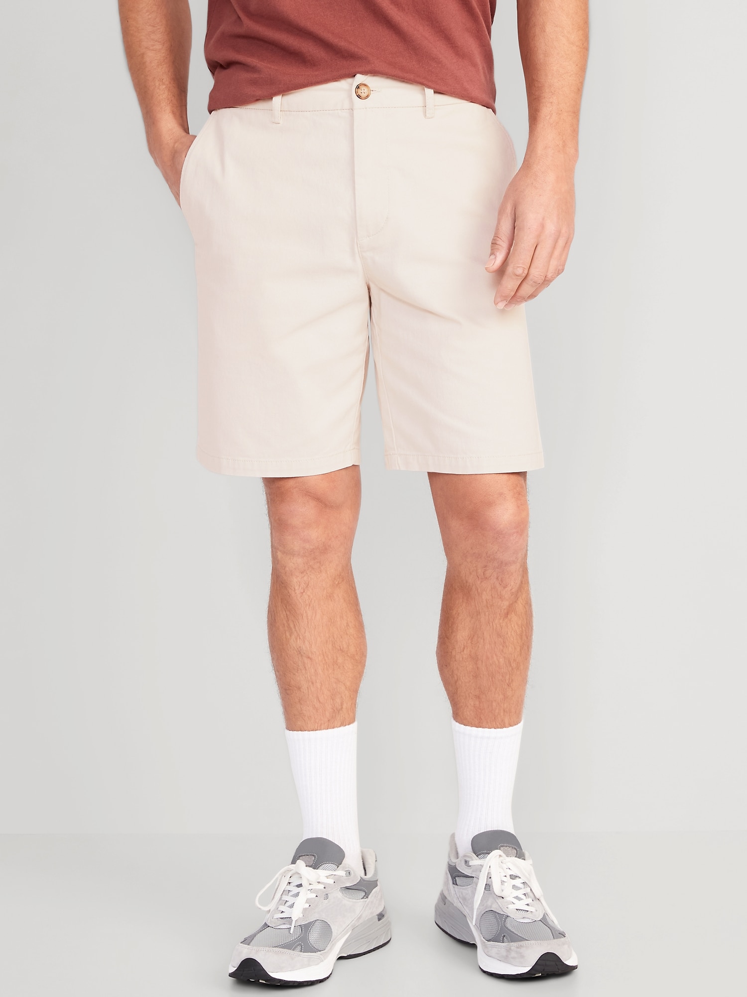Slim Built-In Flex Rotation Chino Shorts -- 9-inch inseam