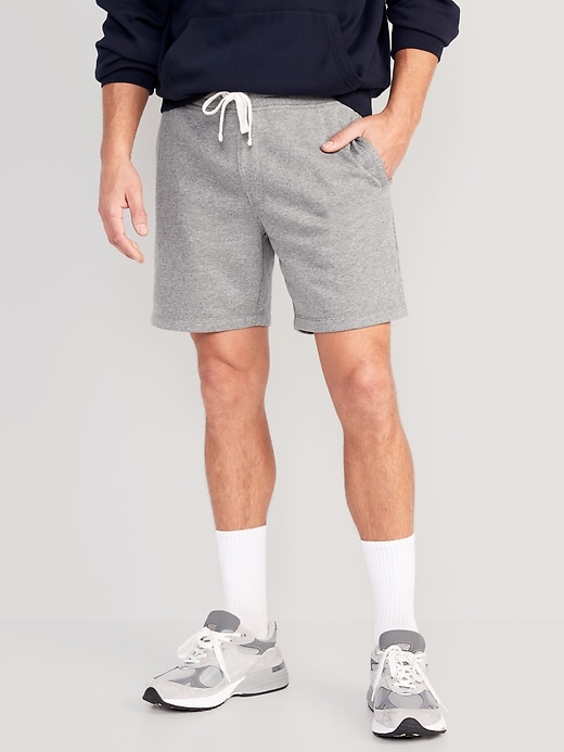 View large product image 2 of 3. 2-Pack Fleece Sweat Shorts -- 7-inch inseam