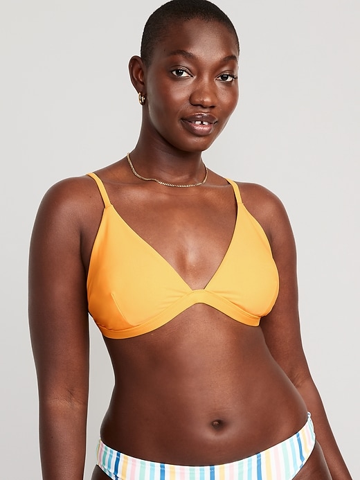 Image number 5 showing, Triangle Bikini Swim Top
