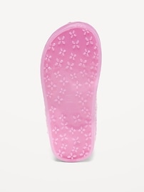 View large product image 4 of 4. Floral-Cutout Jelly Mary-Jane Flats for Toddler Girls