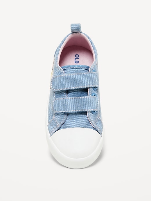 View large product image 2 of 4. Canvas Double-Strap Sneakers for Toddler Girls