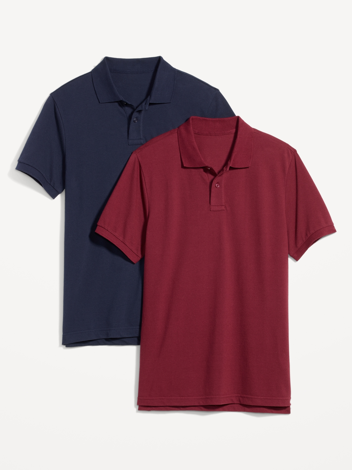Old Navy Uniform Pique Polo 2-Pack red. 1