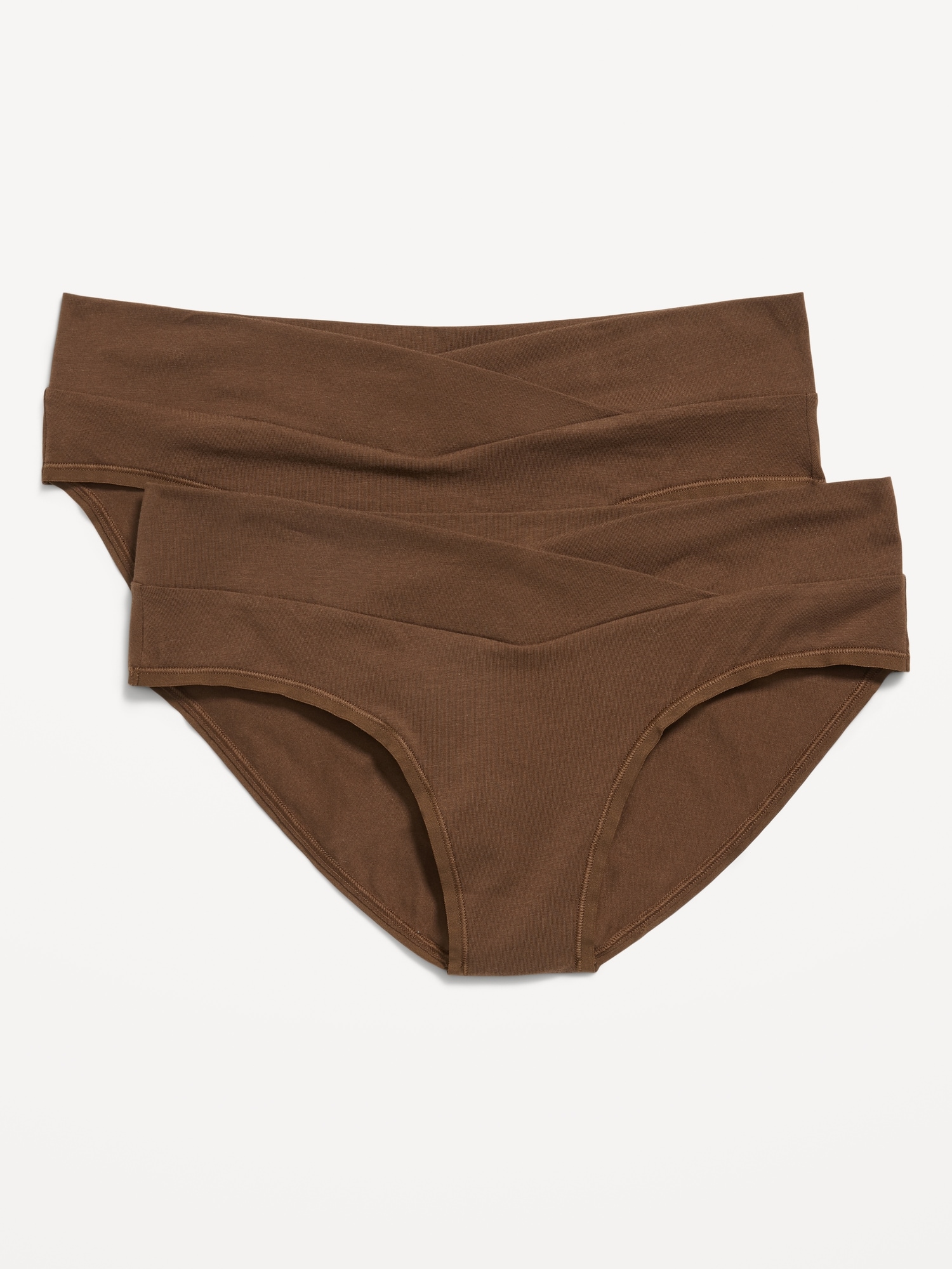 Maternity 2-Pack Soft-Knit Low-Rise Bikini Underwear