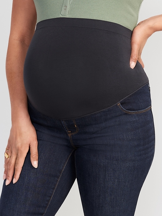 Image number 4 showing, Maternity Full Panel Kicker Boot-Cut Jeans